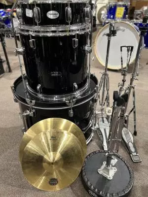 Mapex Tornado 5 Piece Drum Kit w/Cymbals and Hardware - Black 2